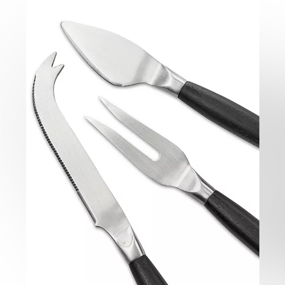 The Cellar 3-Pc. Wood & Metal Cheese Serving Set